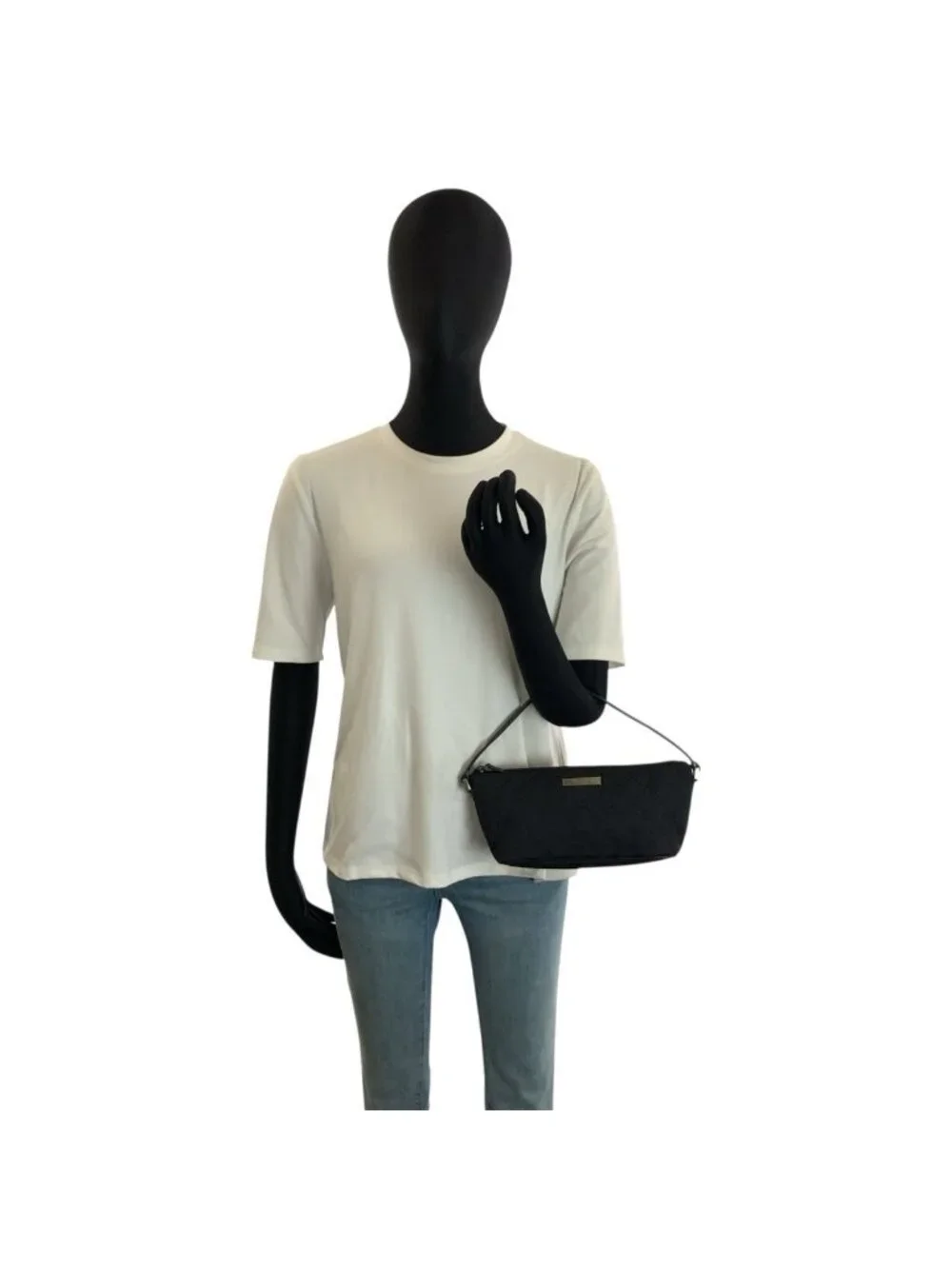 Gucci Black Silver 039 Handbag Pouch